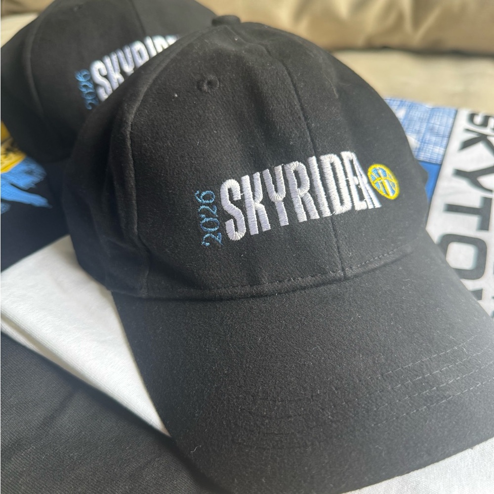 Chicago Sky Skyrider Embroidered Black Baseball Cap